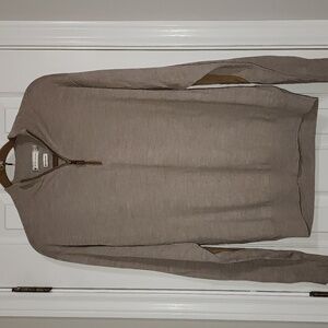NWOT Peter Millar 100% Merino Wool Quarter Zip Sweater Brown Elbow Patch…​